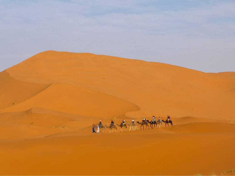 Tour di 4 giorni da Ouarzazate a Merzouga deserto, e Marrakech